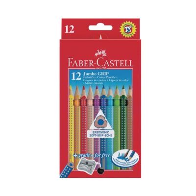 طقم 12 لون خشب طويل جامبو جرب+براية رقم 110912