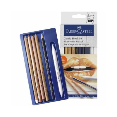 طقم رسم اقلام فحم /6 114004