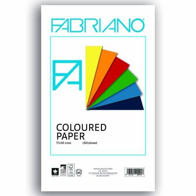 دفتر فبريانو 180 جم الوان 50 ورقة غلاف مطبوع مقاس 9.5*17سم