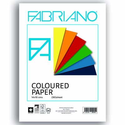 دفتر فبريانو 180 جم الوان 50 ورقة غلاف مطبوع مقاس 9.5*14 سم