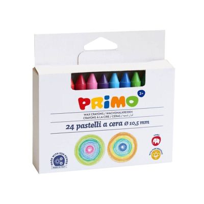 طقم الوان شمع 24 لون علبة كرتون 052PC24I