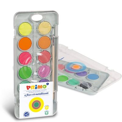 طقم 12 لون أقراص 30مل 8+4 115A12FM