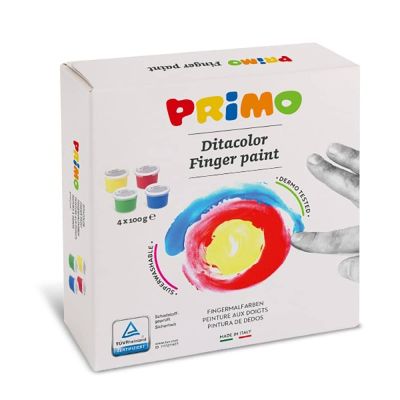 طقم تلوين بالاصابع 4 لون 100مم رقم 2241TD100S4T