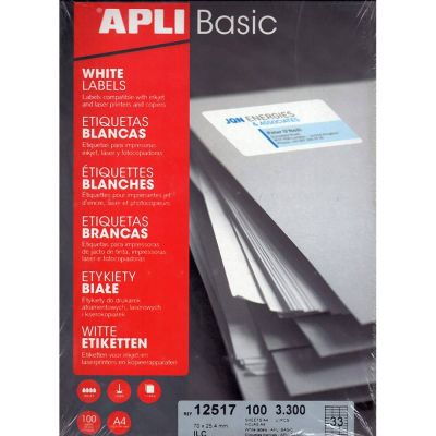 فرخ ليبل متعدد Basic مقاس 25.4*70 مللى A4/33