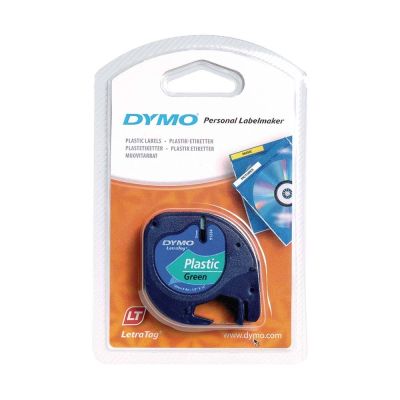 شريط لماكينة LETRATAG دايمو 12مم* 4 متر بلاستيك اخضر S0721640-91204
