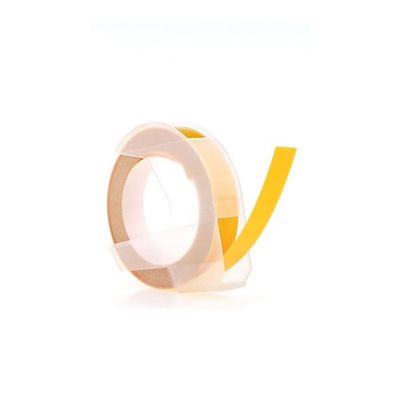 شريط بلاستيك للضغط3Dدايمو9مم*3متر أصفر رقمSO720260