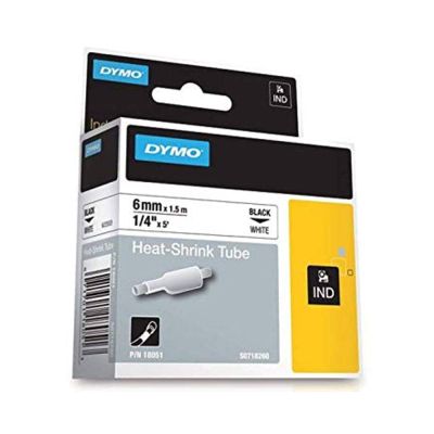 شريط لطابعات RHINOPRO ابيض 6م*1.5متر شرنك تيوب رقم P/N 18051