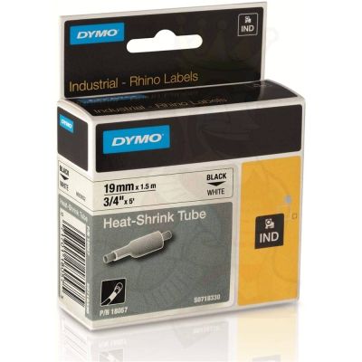 شريط لطابعات RHINOPRO ابيض 19م*1.5متر شرنك تيوب رقم P/N 18057