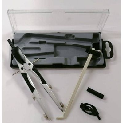 برجل مفرد كبير عجلة ضبط دقيق بركبة + طوالة + وصلة 17سم 13320