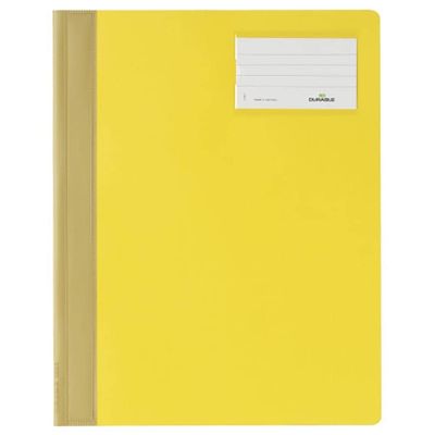 دوسيه بلاستيك معتم بحديدة + نيم كارت EXTRA WIDE ديورابل أصفر رقم 250004