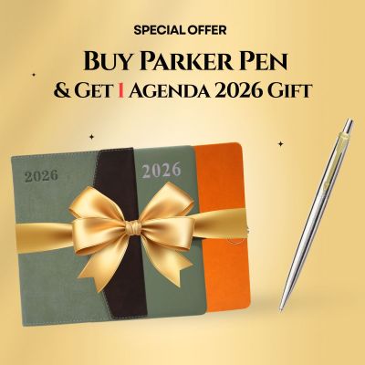 عرض أشتري قلم جاف باركر ازرق Jotter GT جسم استانلس وأحصل علي أجنده 2026 هدية