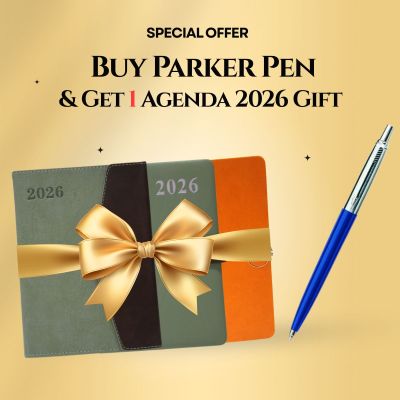 عرض أشتري قلم جاف باركر ازرق Jotter جسم NVY BLUE وأحصل علي أجنده 2026 هدية