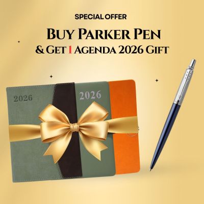 عرض أشتري قلم جاف باركر ازرق Jotter CT جسم BLUE وأحصل علي أجنده 2026 هدية