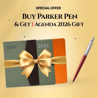 عرض أشتري قلم جاف باركر ازرق Jotter CT جسم احمر وأحصل علي أجنده 2026 هدية