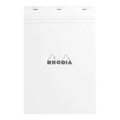Rhodia Basics White Head Stapled Pads 31.8Cm*21Cm 80G 80Sheet N19 No.19601C