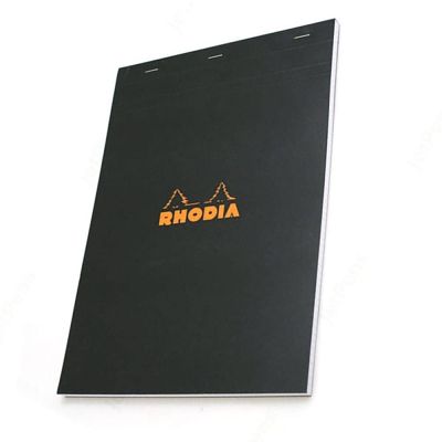 بلوك نوت RHODIA بكعب مربعات 5*5 سم 80 جم 80 ورقة أسود A 4 رقم 182009C