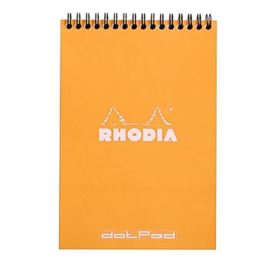 بلوك نوت منقط RHODIA مقاس 14.8*21سم سلك 80ورقة 80جم برتقالى N16 رقم 16503C
