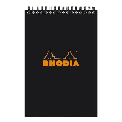 بلوك نوت مربعات RHODIA مقاس 14.8*21سم كعب سلك 80 ورقة 80 جم اسود N16 رقم 165009C