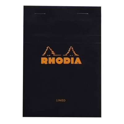 بلوك نوت + باد RHODIA دبوس 10.5*14.8 سم مقاس 13 80 جم 80 ورقة اسود رقم 136009C