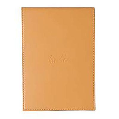 بلوك نوت + باد RHODIA دبوس 14.8*21 سم مقاس 16 80 جم 80 ورقة جراب جلد برتقالى رقم C218168