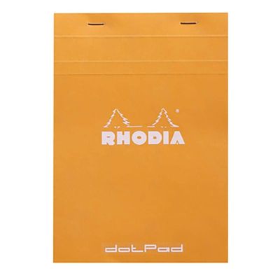 بلوك نوت منقط سلك RHODIA مقاس 14.8*21 سم 80 ورقة 80جم برتقالى N16 رقم 16558 C