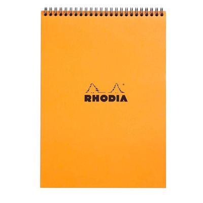 بلوك نوت مربعات RHODIA مقاس 21*29.7سم كعب سلك 80 ورقة 80 جم برتقالى 18500C