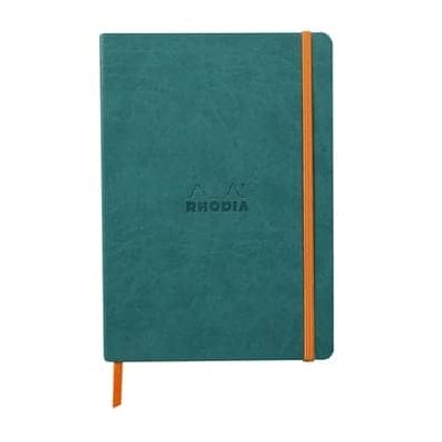 نوت بوك مسطر كعب لصق RHODIA سوفت كفر جلد بلاستيك 14.8*21 سم 90 جم 80 ورقة رقم 117376C