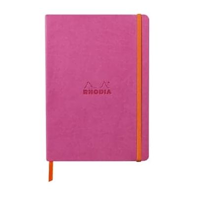 نوت بوك مسطر كعب لصق RHODIA سوفت كفر جلد باستيك 14.8*21 سم 90 جم 80 ورقة رقم 117379C