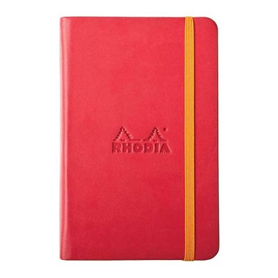 ويب نوت بوك RHODIA هارد جلد باستيك 14*9 سم 90 جم 96 ورقة أحمر رقم 118653C