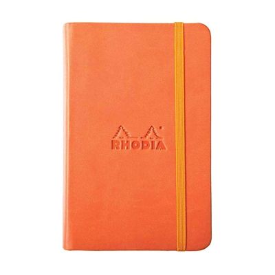 ويب نوت بوك RHODIA هارد جلد باستيك 14*9 سم 90 جم 96 ورقة برتقالى رقم 118654C