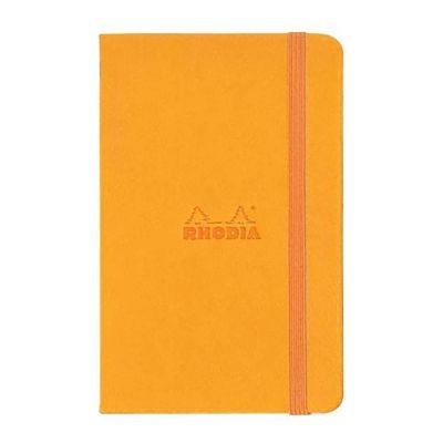 ويب نوت بوك RHODIA هارد جلد باستيك 14*9 سم 90 جم 96 ورقة برتقالى رقم 118068C