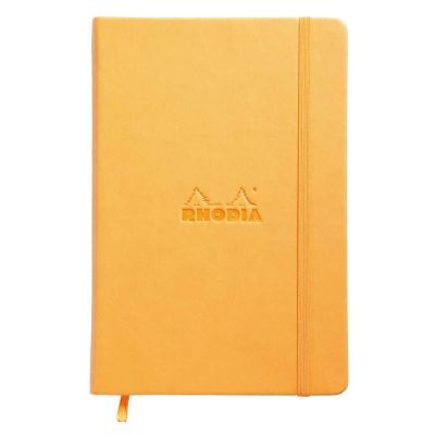 ويب نوت بوك RHODIA هارد جلد باستيك 14*21 سم 90 جم 96 ورقة برتقالى رقم 118608C