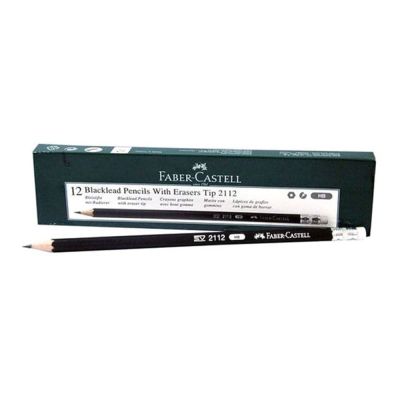 علبة قلم رصاص خشب اسود مط باستيكة /12 2112 HB رقم 5242211200250