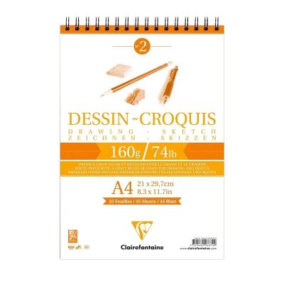 اسكتش رسم مقاس 21*29.7سم كعب سلك 35 ورقة 160 جم 96674 C A4