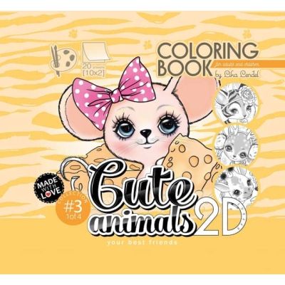 اسكتش تلوين 20 ورقة 20*20سم هارد كفر كعب لصق 2D رقم 20414-0513