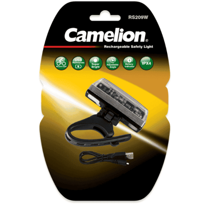 كشاف طوارىء يد قابل للشحن safety رقمCamelion-RS209w-bp