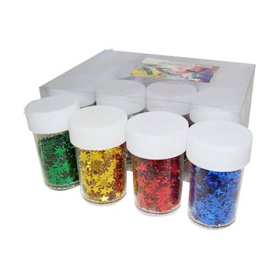 برطمان جليتر أشكال نجوم S&A