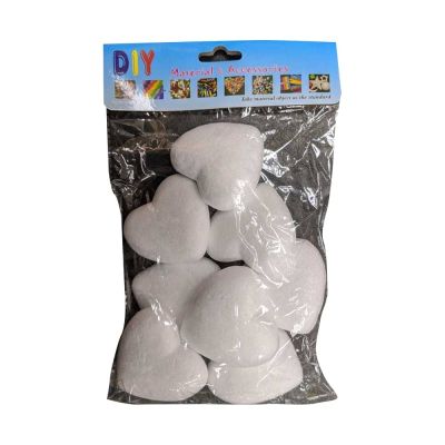 كيس فوم ابيض مضغوط شكل قلب كبير 821/8