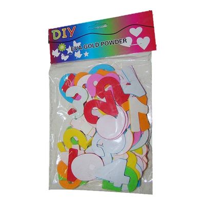 كيس فول سادة استيكر ارقام انجليزى 822