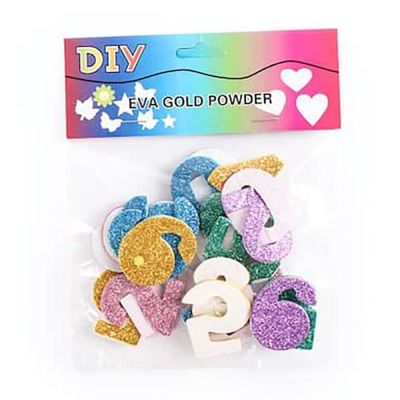 كيس فوم جليتر استيكر ارقام انجليزى 826