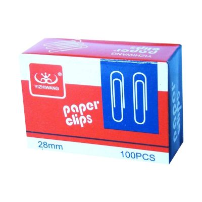 علبة ديوس كليبس ابيض 100 دبوس 28 مم YZW-28