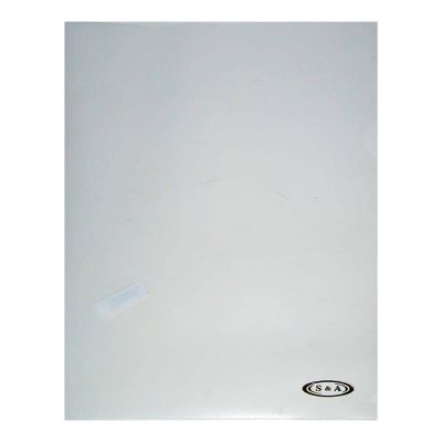 حافظة حرف L سادة شفافة S&A E310-19