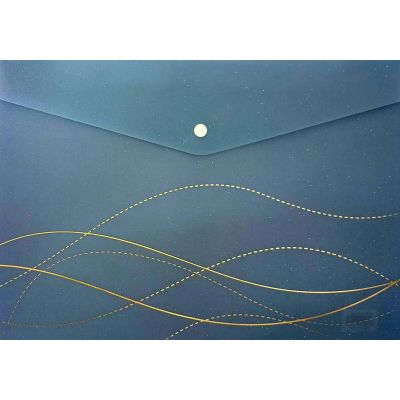 حافظة بكبسولة سادة شفافة ملونة 23.5*33سم رقم JL-D0017