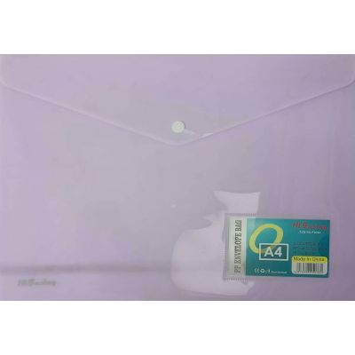 حافظة بكبسولة سادة شفافة ملونة + نيم كارت 33*24سم A4 رقم F204A