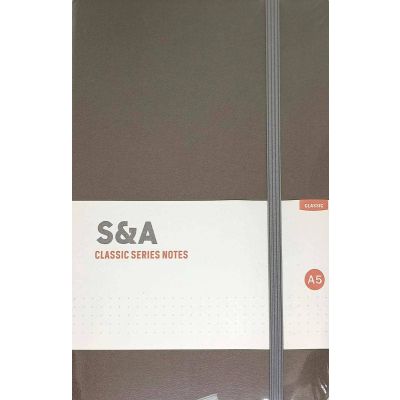 نوت بوك مسطر هارد كفر باستيك 80جم 14*20.5سم رقم 2524-1