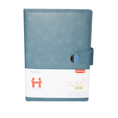 نوت بوك مسطر كعب لصق بكبسولة سوفت كفر 14.2*20.8سم 136ورقة 100جم غلاف جلد HEETON رقم A25-976