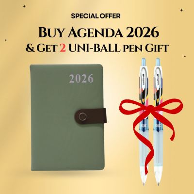 أحصل علي عرض أشتري أجنده بكبسولة 2026 رقم CT-7001 وأستلم هديتك من أقلام يوني بول