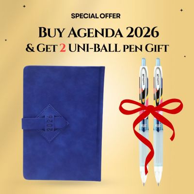 أحصل علي عرض أشتري أجنده 2026 رقم CT-7002 وأستلم هديتك من أقلام يوني بول