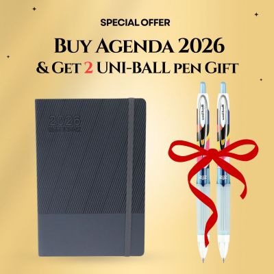 أحصل علي عرض أشتري أجنده باستيك 2026 رقم CT-7014 وأستلم هديتك من أقلام يوني بول