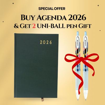 أحصل علي عرض أشتري أجنده 2026 رقم CT-7021 وأستلم هديتك من أقلام يوني بول